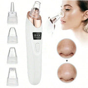 Facial Pore Cleaner, 5 Suction Power Blackhead Remover Pore Vacuum - USB Rechargeable Facial Pore Cleaner Kit