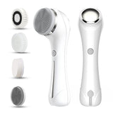 Face Scrubber Sonic Facial Cleansing Brush with 5 Interchangeable Brush Head IPX7 Waterproof