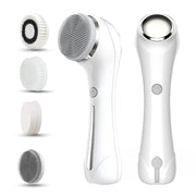 Face Scrubber Sonic Facial Cleansing Brush with 5 Interchangeable Brush Head IPX7 Waterproof