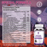 100% Himalaya Pure Shilajit Gummies 13 in 1 Non-GMO Brain Memory Cognitive Energy Health