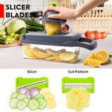 16-In-1 Vegetable Fruit Chopper Cutter Food Onion Veggie Dicer Slicer Kitchen