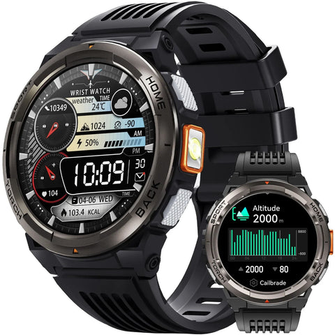 EIGIIS Smart Watch KE5 3ATM Waterproof Sports Watch With Compass And Altitude Barometer LED Flashlight