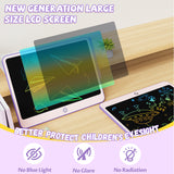 LCD Writing Tablet, 12 Inch Colorful Toddler Doodle Board, Erasable Drawing Pads with Lanyard, Educational Toy for Kids