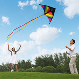 2x3m Tail Big Triangle Kite Easy To Fly Large Kite Toy with Wire Board Primary Stunt Kite