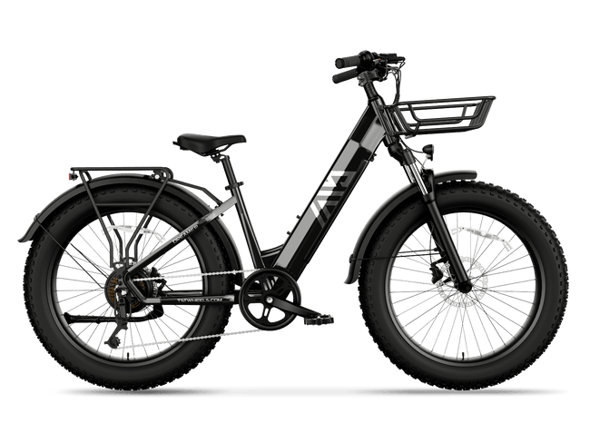 TST® Dreamer 26" Step-Thru Fat Tire Electric Bike
