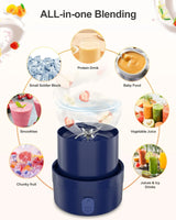 Portable Blender, Smoothie Blender, Personal Blenders with 34.1 Oz, No-Bpa, Leakproof-Lid and Sip Spout, USB-C Rechargeable, Dis