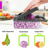 16-In-1 Vegetable Fruit Chopper Cutter Food Onion Veggie Dicer Slicer Kitchen