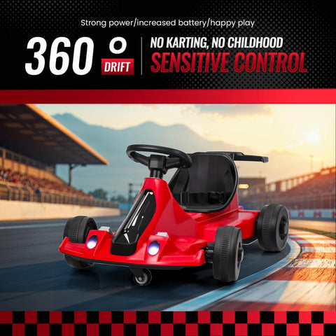 Mini Single Seat Kids Off Road Drift Karting Electric Go-karts For Kids With Safety Belt