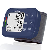 SEJOY Digital Wrist Blood Pressure Monitor Sphygmomanometer Tonometer Tensiometer Heart Rate Meter