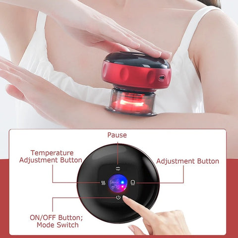Smart Electric Heated Suction Cup Device Arm And Rear Neck Massager