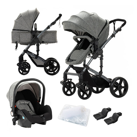 High Quality Lightweight Baby Stroller Folding Cart 3 in 1 Child Safety Seat with Isofix