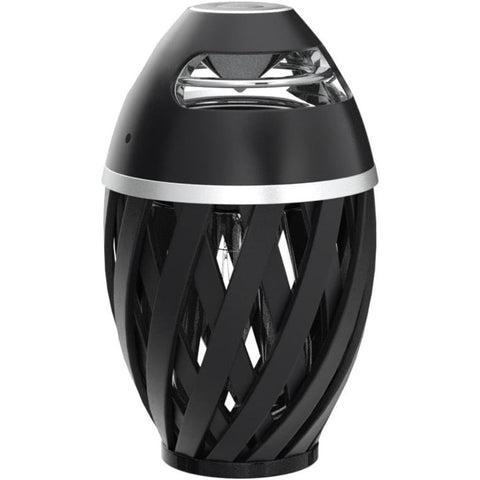 Outdoor Bluetooth Speakers, Waterproof Wireless Speakers with Torch Flame Light (Black)