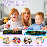LCD Writing Tablet, 12 Inch Colorful Toddler Doodle Board, Erasable Drawing Pads with Lanyard, Educational Toy for Kids