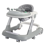 UBRAVOO Push Walker with Detachable Feeding and Music Trays, 2 In 1 Walker