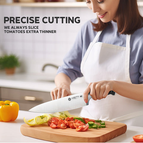 Professional Stainless Steel 15 PCS Kitchen Knife Set With Built-in Knife Sharpener Block