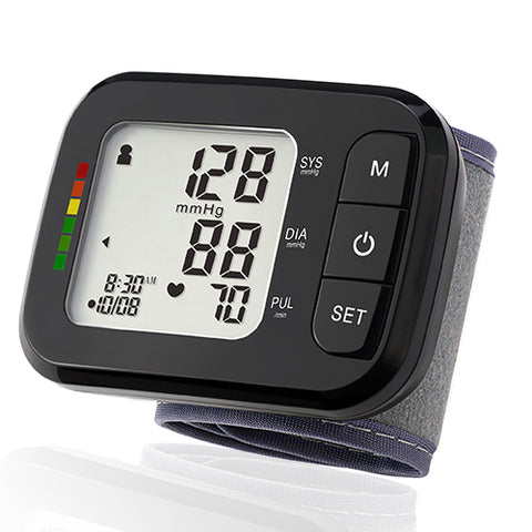 SEJOY Digital Wrist Blood Pressure Monitor Sphygmomanometer Tonometer Tensiometer Heart Rate Meter