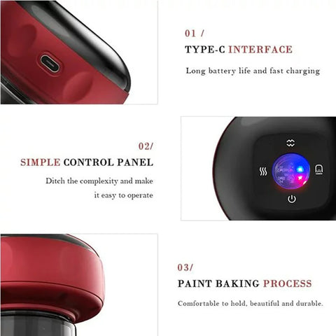 Smart Electric Heated Suction Cup Device Arm And Rear Neck Massager
