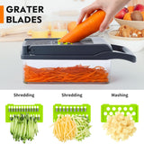 16-In-1 Vegetable Fruit Chopper Cutter Food Onion Veggie Dicer Slicer Kitchen