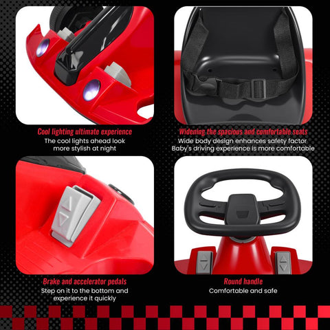 Mini Single Seat Kids Off Road Drift Karting Electric Go-karts For Kids With Safety Belt