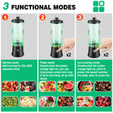 Professional 2in1 USB Rechargeable 600ML Portable Blender Electric Juicer Fruit Mixer