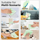 Microfiber Cleaning Cloth Roll 72Pack 12" x 12" Reusable Paper Towels and Washable Tear Away Towels Ultra Water Absorbent