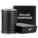 Rolling Knife Sharpener Tool with 15 & 20 Degree Magnetic Kitchen Knife Sharpener
