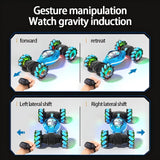 Gesture sensing remote control car, Twist four-wheel drive climbing stunt off-road rechargeable