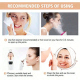 Facial Pore Cleaner, 5 Suction Power Blackhead Remover Pore Vacuum - USB Rechargeable Facial Pore Cleaner Kit