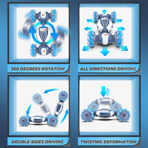 Gesture Sensing RC Stunt Car Toys Hand Controlled 2.4Ghz Remote Control Twist Cars 4WD Transform All-Terrain off Road Vehicle
