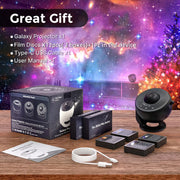 13 in 1 Galaxy Ultral Star Projector HD Image Area LED Night Light, 13 Film Discs,360° Rotate 1/2H Timer for Kids&Adults Bedroom