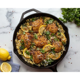 10.25 Inch Cast Iron Skillet – Pre-Seasoned Frying Pan with Teardrop Handle – Oven, Stovetop, Grill & Campfire Use