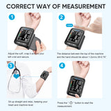 Sejoy Sphygmomanometer Digital Wrist Blood Pressure Monitor Heart Rate Pulse Meter