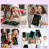 LCD Writing Tablet, 12 Inch Colorful Toddler Doodle Board, Erasable Drawing Pads with Lanyard, Educational Toy for Kids