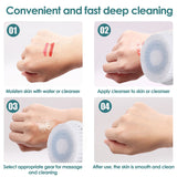 Face Scrubber Sonic Facial Cleansing Brush with 5 Interchangeable Brush Head IPX7 Waterproof