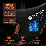 Electric-Dirt-Bike for Teens Adults, 14"/12" Fat Tire 2000W 37MPH Electric-Motorcycle