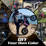 Electric-Dirt-Bike for Teens Adults, 14"/12" Fat Tire 2000W 37MPH Electric-Motorcycle