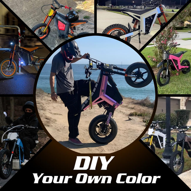 Electric-Dirt-Bike for Teens Adults, 14"/12" Fat Tire 2000W 37MPH Electric-Motorcycle