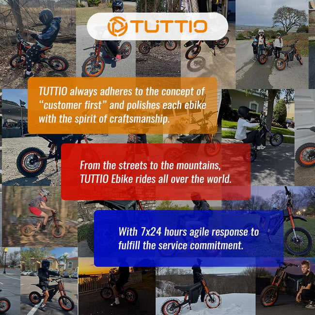 Electric-Dirt-Bike for Teens Adults, 14"/12" Fat Tire 2000W 37MPH Electric-Motorcycle