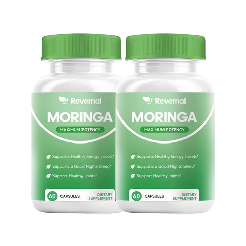 Moringa Powder Capsules - 800Mg of Pure Nutrient-Rich Moringa Powder - a Natural Green Antioxidant Superfood - Supports Energy