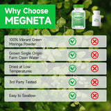 Moringa Powder Capsules - 800Mg of Pure Nutrient-Rich Moringa Powder - a Natural Green Antioxidant Superfood - Supports Energy
