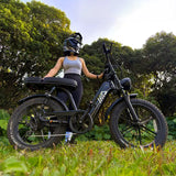 TST® Combo Sale R7 1500W Full Suspension Electric Cargo Bike