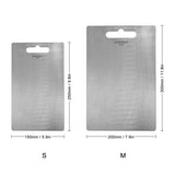 Household Kitchen Fruit Cutting Chopping Board Pure Titanium Cutting Board for Kitchen Outdoor Cooking While Camping Hiking