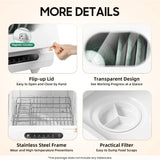 Portable Countertop Dishwasher, 5 Wash Programscountertop Dishwasher,1200 Watt Mini Countertop Dishwasher Tank Leak Proof Drying