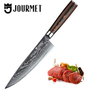 8 Inch High Quality Vg10 67 Layers Damascus Chef Knife Pakka Wood Handle Damascus Chef Knife