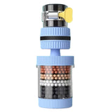 6 Layers Water Filter Tap Purifier 360 Degree Rotation Splash Nozzle Bubbler Water Saving Faucet Aerator for Kitchen Bathroom