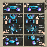 Stunt RC Car 4WD 1:16 with LED Light Gesture Induction Deformation Twist Climbing Radio Controlled Car Electronic Toys for Kids