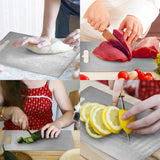 Household Kitchen Fruit Cutting Chopping Board Pure Titanium Cutting Board for Kitchen Outdoor Cooking While Camping Hiking