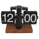 Digital down Clock Mechanical Aesthetic Easy to Read Rotating Knob Retro Clock Automatic for Office