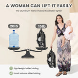 Standard Stroller Seat, Foldable Portable Newborn Stroller ,Luxury Baby Carriage Suit Baby,Toddlers,360°Swivel Seat