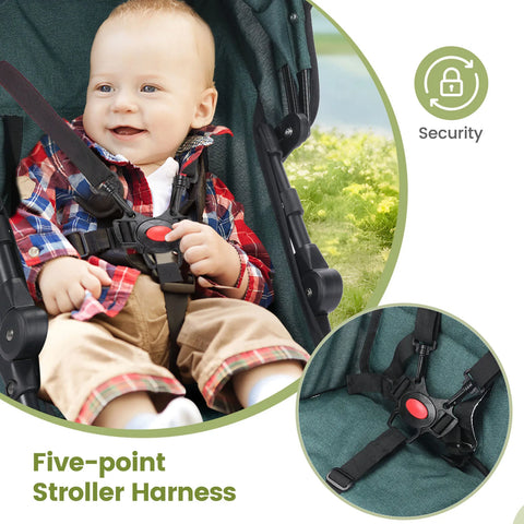 Wedyvko Baby Stroller Travel Stroller Lightweight, Portable Design Folding Children'S Baby Stroller